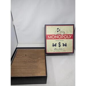 Monopoly Vintage Edition Adult Wooden Restoration Hardware Board Game